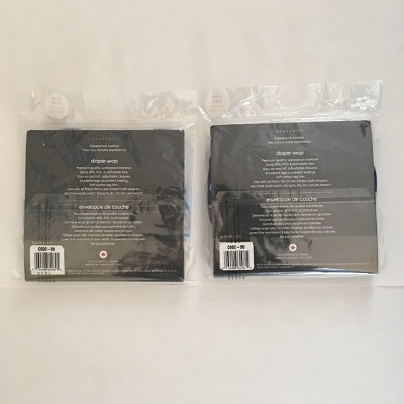 Kushies Diaper Wrap Blue Orange Whale cover bundle - Picture 2 of 3